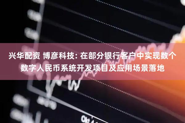 兴华配资 博彦科技: 在部分银行客户中实现数个数字人民币系统开发项目及应用场景落地